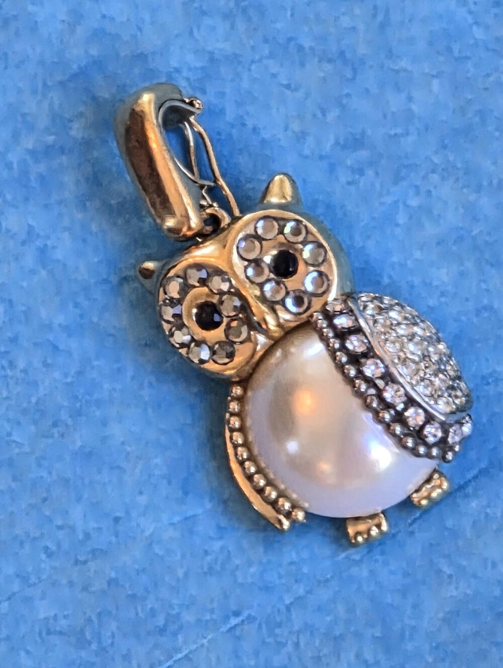 Kate Spade New York 3D Figural Owl Pendant Enhancer Charm Chi Omega